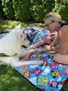 Canisterapeutický tábor - relaxace bílý ovčák